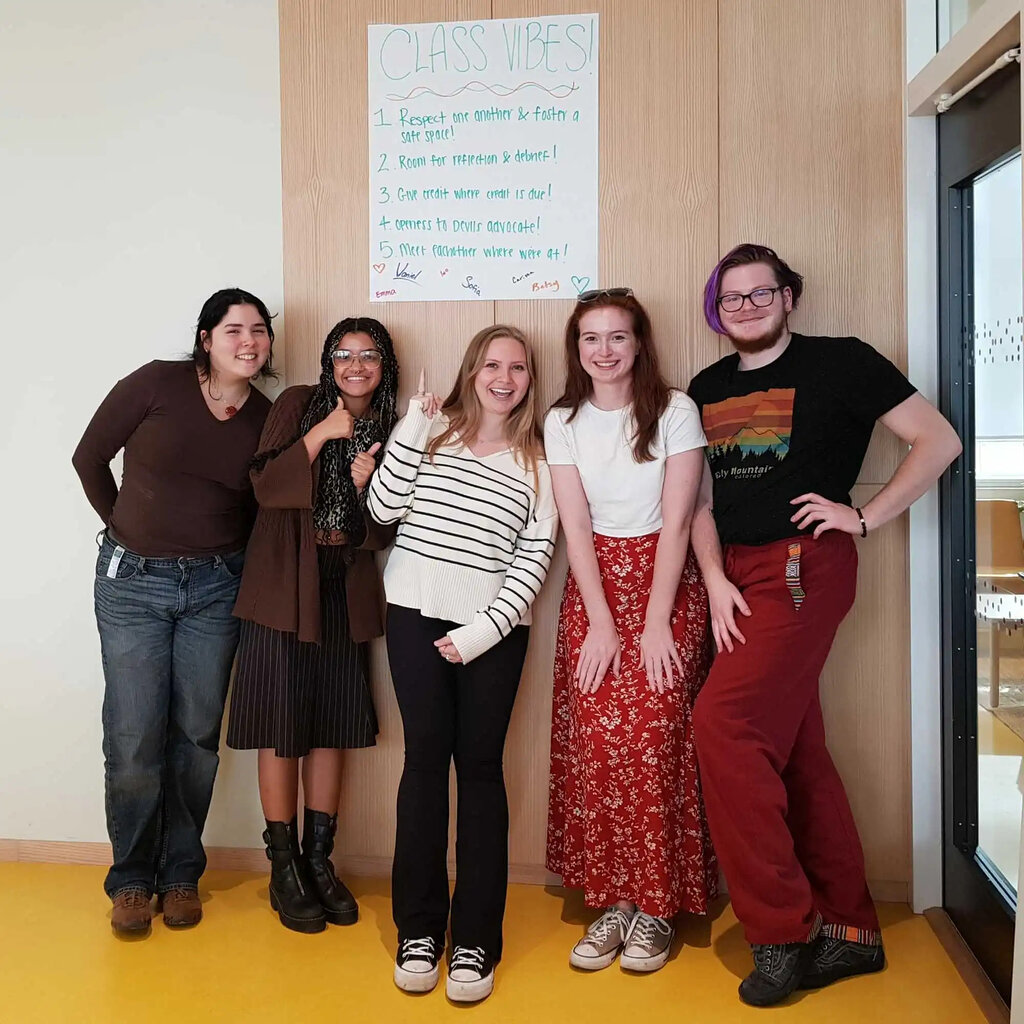 Betsy and her classmates in her Core Course: Gender, Equality, and Sexuality in Scandinavia