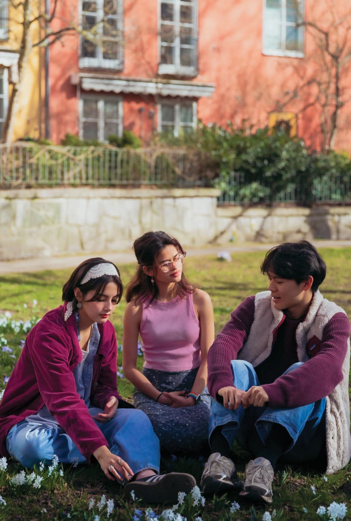 DIS catalog cover students